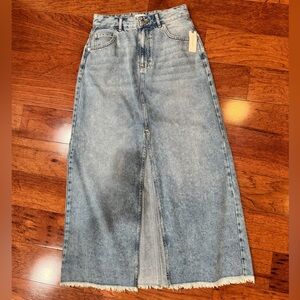 Pilcro Maxi Denim Skirt NWT Sz 10